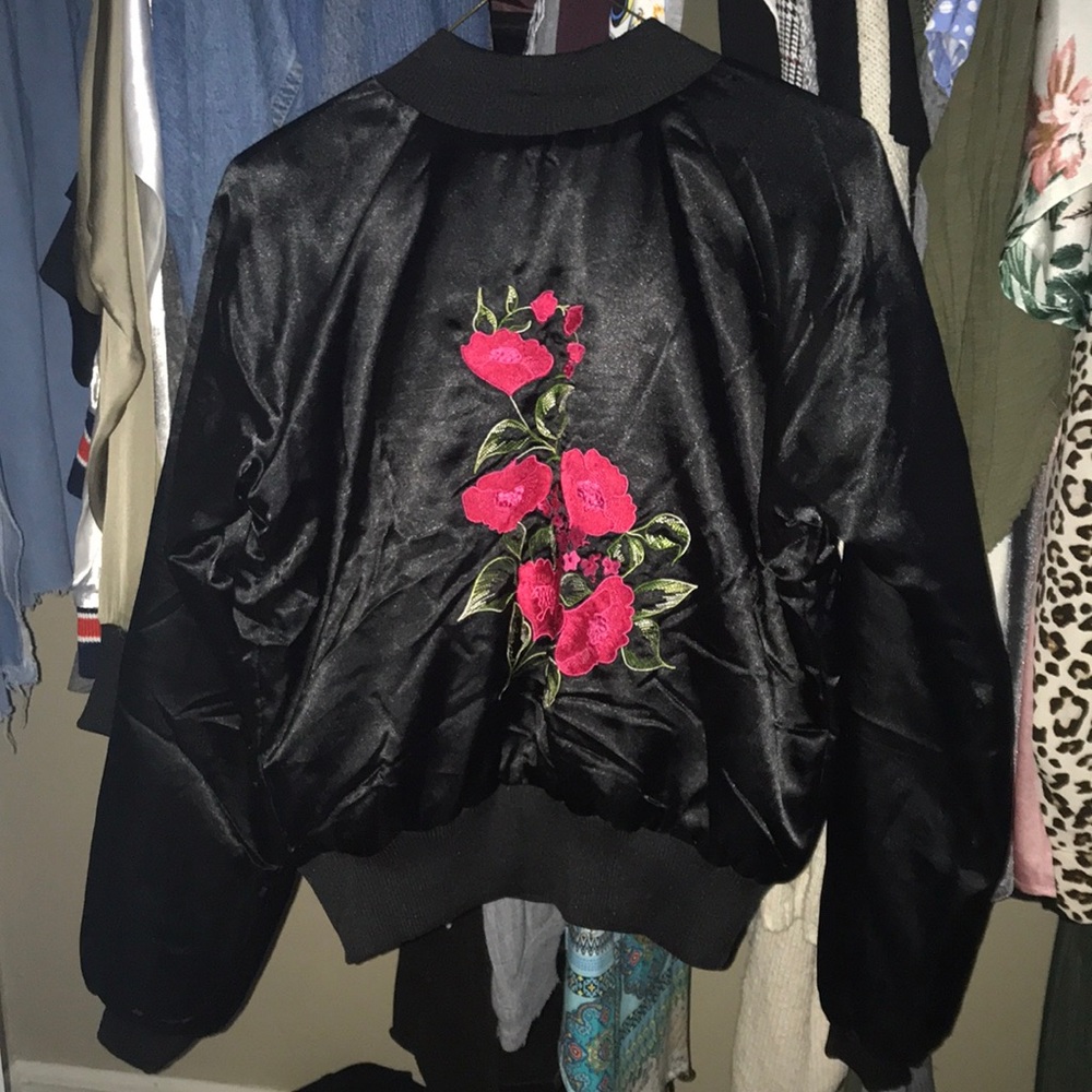 Worn once. LF bomber jacket
